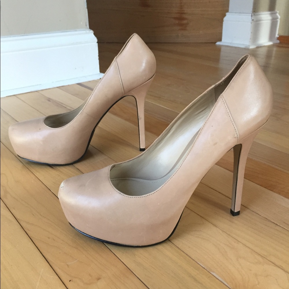ALDO NUDE PATENT LEATHER PUMP